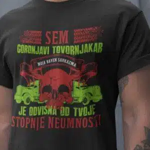 Majica Sem Godrnjavi Tovornjakar — tisk na majico