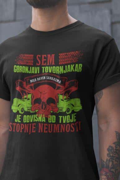 Majica Sem Godrnjavi Tovornjakar — tisk na majico