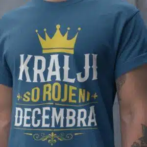 Majica Kralji So Rojeni [mesec po želji] — detajl natisa