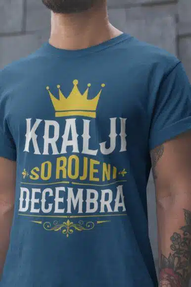 Majica Kralji So Rojeni [mesec po želji] — detajl natisa