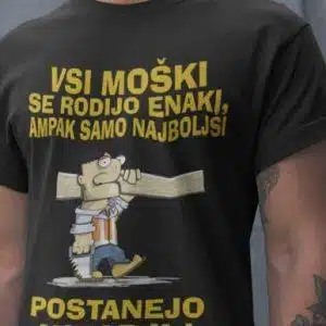 Samo Najboljši Postanejo Mizarji — detajl natisa