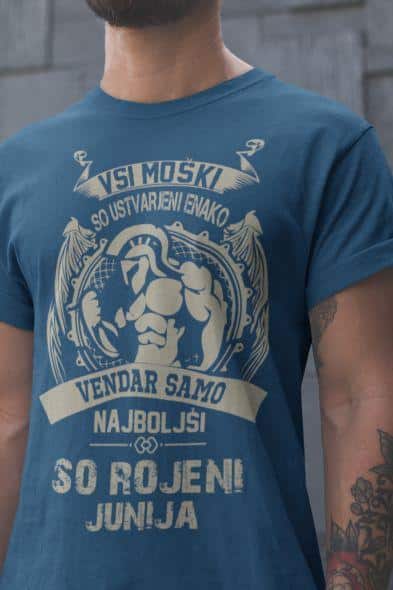 Majica Samo Najboljši So Rojeni - Junij — detajl natisa