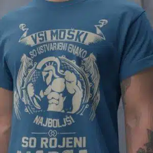 Majica Najboljši So Rojeni Marca — detajl natisa