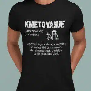 Majica Kmetovanje — tisk na majico