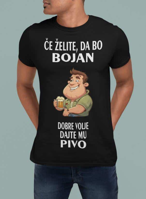 Majica Če želite, Da Bo [IME PO ŽELJI] Dobre Volje Dajte Mu Pivo — tisk na majico