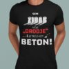 Majica Sem Zidar, Moje Orodje Je Trdo Kot Beton — tisk na majico
