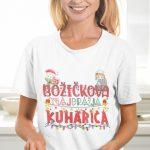 Majica Božičkova Najdražja Kuharica — tisk na majico