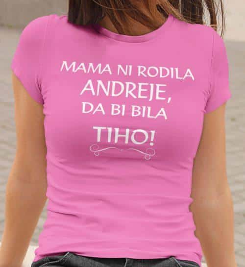 Mama Ni Rodila [IME PO ŽELJI], Da Bi Bila TIHO! — detajl natisa