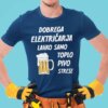 Dobrega Električarja Strese Samo Toplo Pivo — detajl natisa