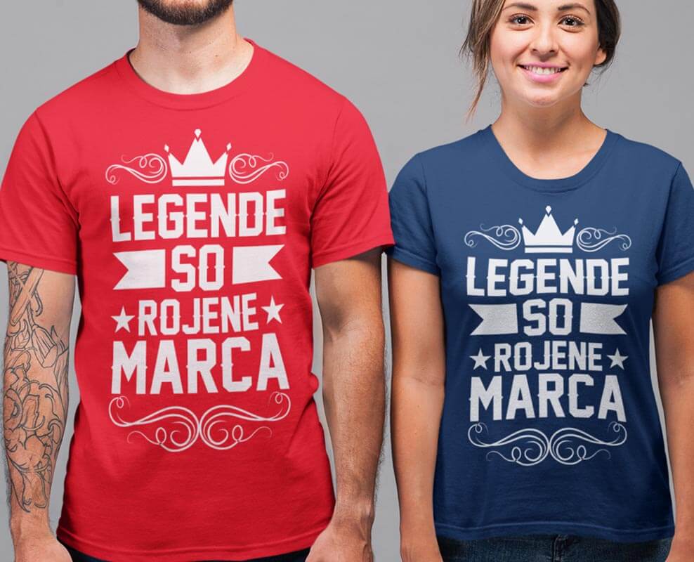 Majica Legende So Rojene - Marca — detajl natisa
