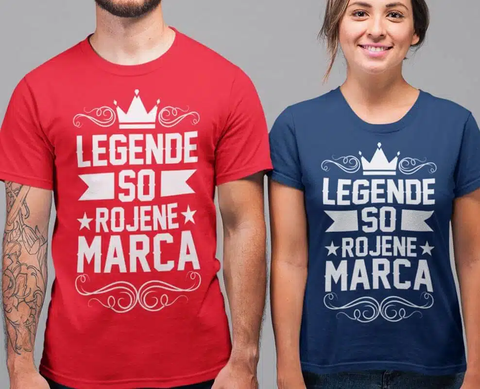 Majica Legende So Rojene - Marca — detajl natisa