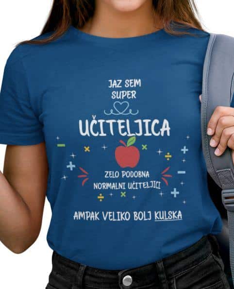 Majica Super Učiteljica — tisk na majico