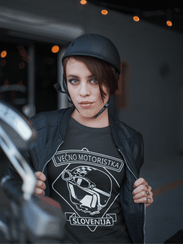 Majica Večno Motoristka — tisk na majico