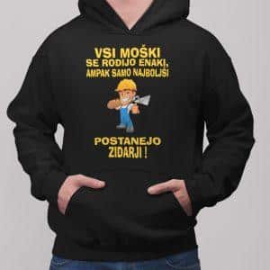 Kapucar Najboljši Postanejo Zidarji — tisk na majico