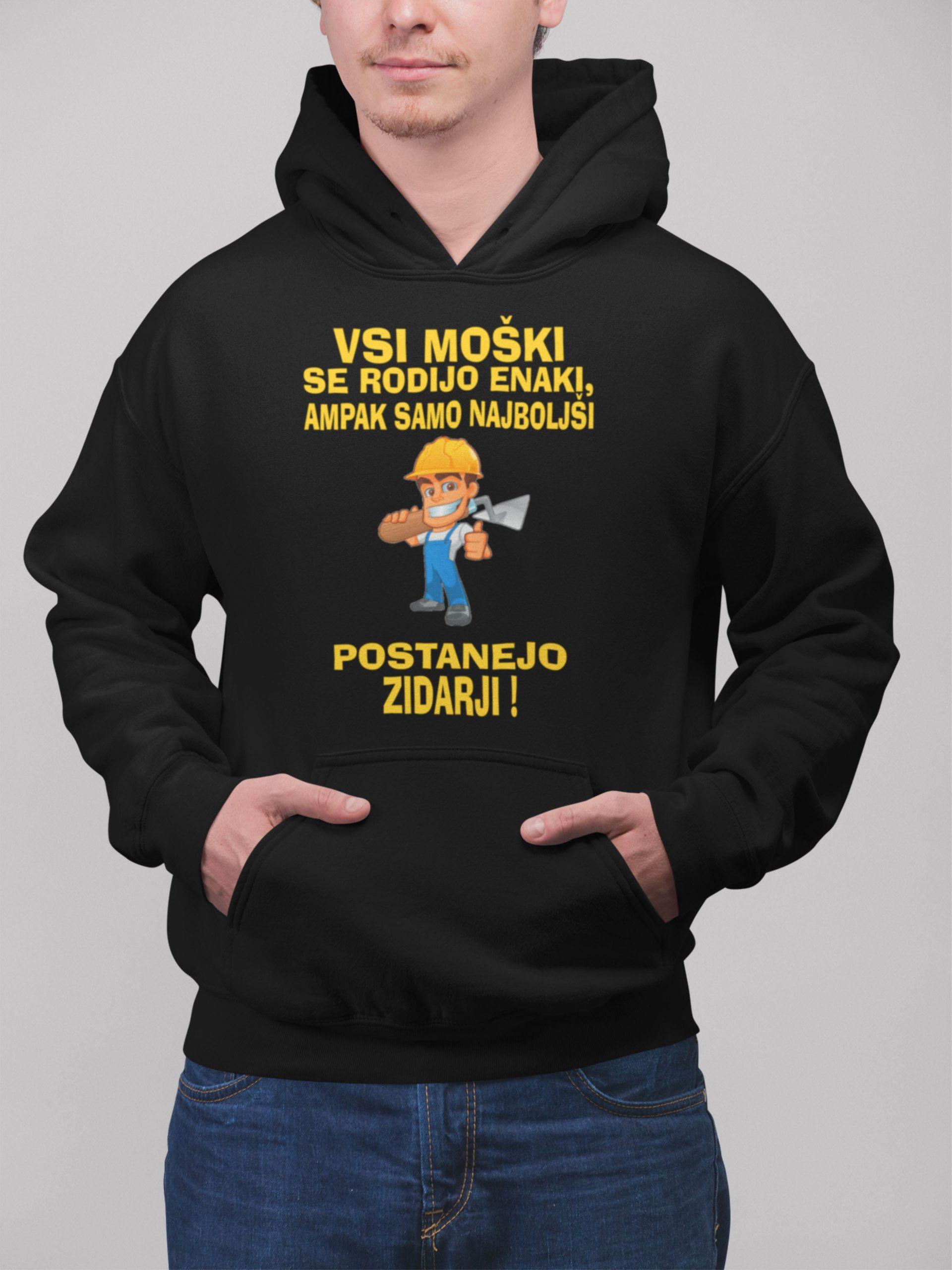 Kapucar Najboljši Postanejo Zidarji — tisk na majico