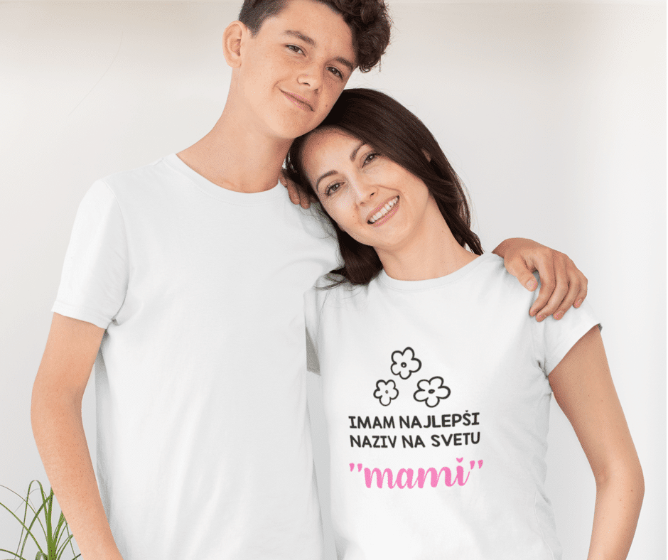 Majica - Imam Najlepši Naziv Mami — detajl natisa