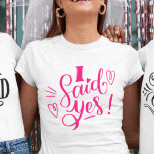 Majica Za Nevesto - I Said Yes — detajl natisa