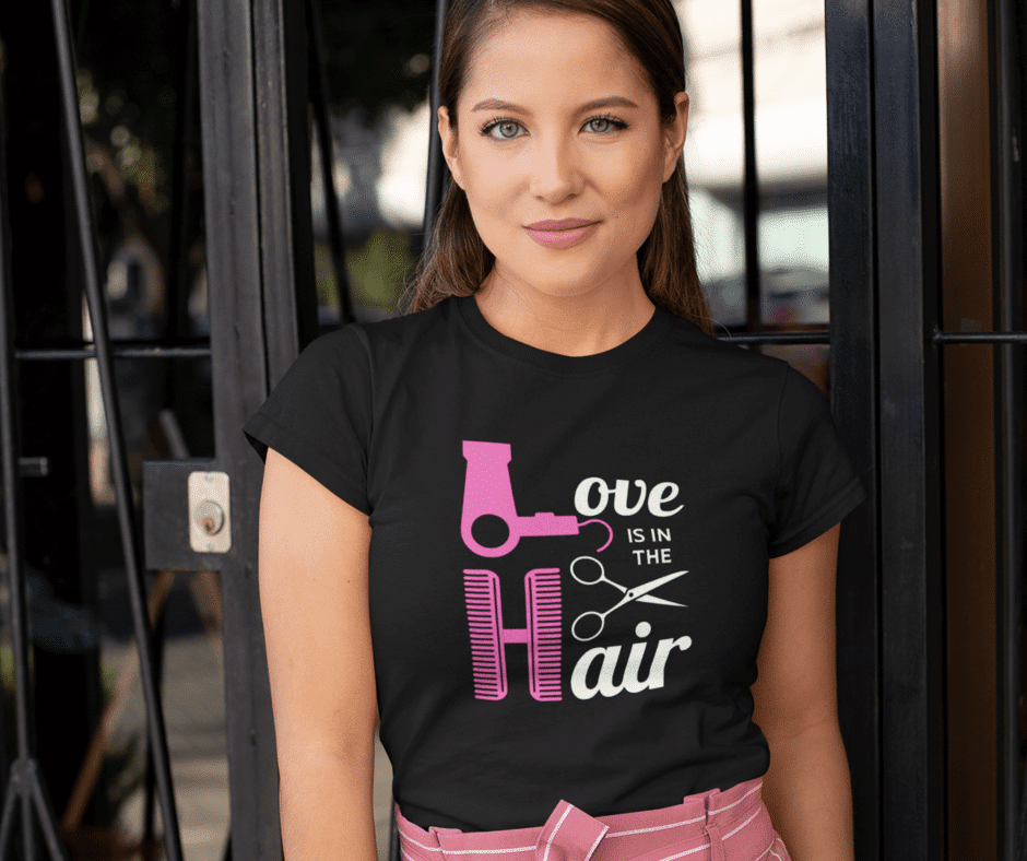 Majica - Love Is In The Hair — detajl natisa