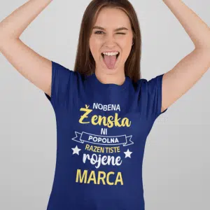 Majica Nobena Ženska Ni Popolna - MAREC (NOVO) — detajl natisa