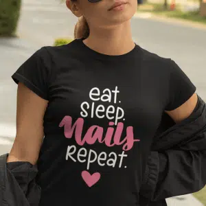 Eat Sleep Nails Repeat - nohtarca — detajl natisa