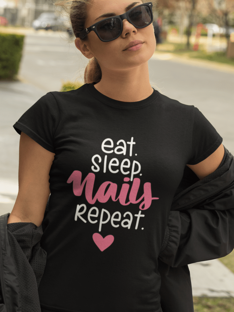 Eat Sleep Nails Repeat - nohtarca — detajl natisa