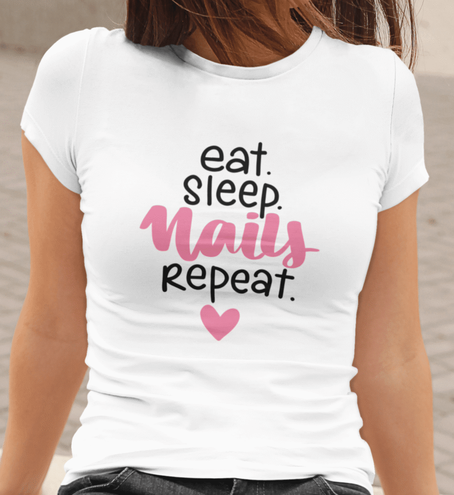 Eat Sleep Nails Repeat - nohtarca — različica 4