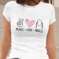 Peace Love Nails — tisk na majico
