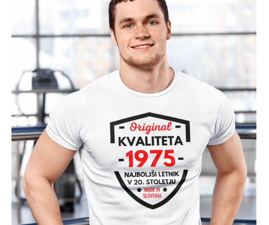 Original kvaliteta [letnica rojstva po želji] — tisk na majico
