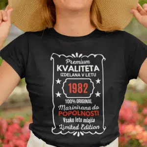 Majica - Premium kvaliteta [letnica rojstva po izbiri] — detajl natisa