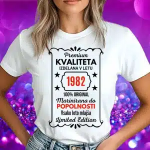 Majica - Premium kvaliteta [letnica rojstva po izbiri] — tisk na majico