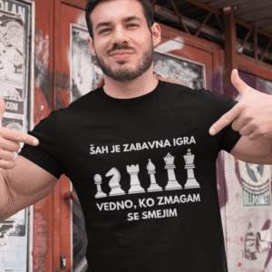 Šahist - Vedno, Ko Zmagam Se Smejim — tisk na majico