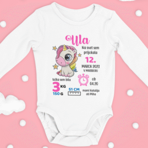 Otroški bodi - Samorog Rojstvo Otroka — tisk na majico