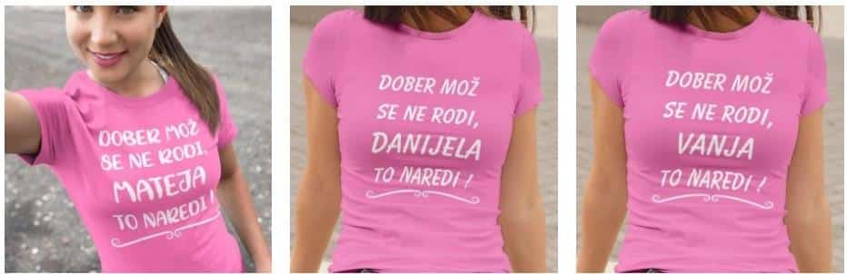 tisk ma majice dober moz2