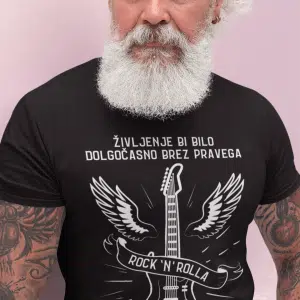 Življenje Bi Bilo Dolgočasno - Rock`n Roll — tisk na majico