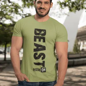 Beast Mode ON (Fitnes) — tisk na majico