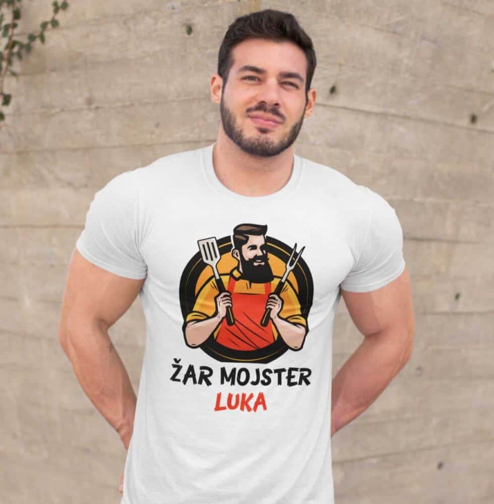 Žar Mojster [IME PO ŽELJI] — detajl natisa