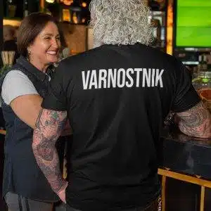 Majica Varnostnik — tisk na majico