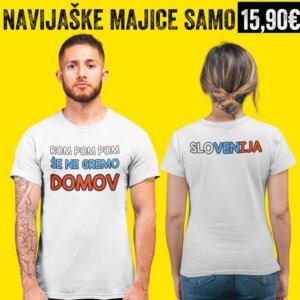 Navijaške majice - ROM POM POM SLOVENIJA — tisk na majico