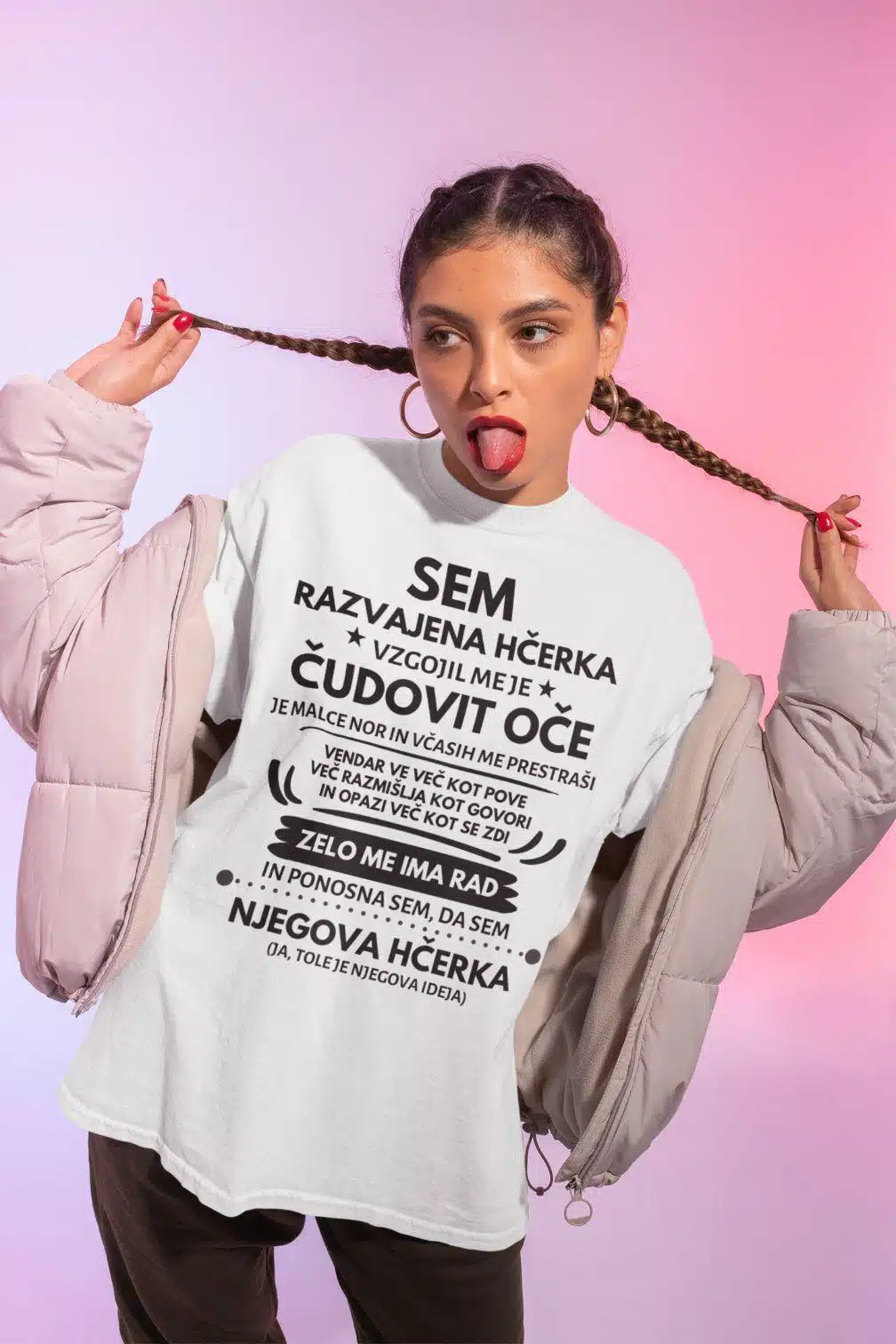 Razvajena HČERKA — tisk na majico