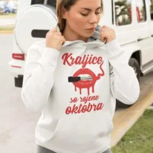 Kraljice So Rojene Oktobra - šminka — detajl natisa