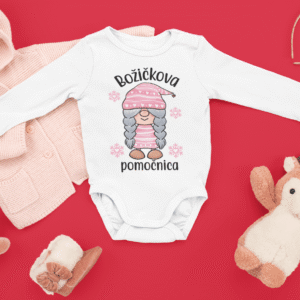 Otroški bodi - Božičkova Pomočnica — tisk na majico