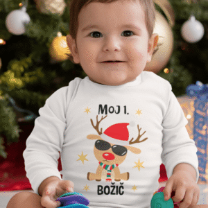 Otroški bodi - Moj Prvi Božič — tisk na majico