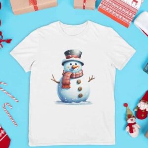 Snežak s klobukom — detajl natisa