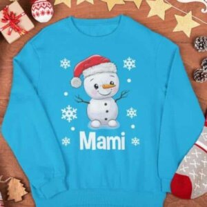 Snežak z božično kapo+ IME PO ŽELJI — tisk na majico