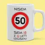 Skodelica - za 30, 40, 50 ali 60 LET — tisk na majico
