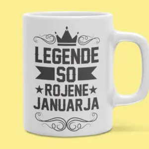 Skodelica - Legende so rojene MESEC PO ŽELJI — tisk na majico