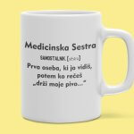 Skodelica - Definicija Medicinske Sestre — tisk na majico