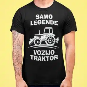 Samo Legende Vozijo Traktor — tisk na majico
