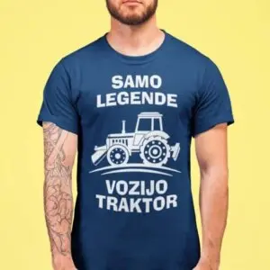 Samo Legende Vozijo Traktor — detajl natisa