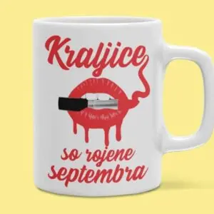 Skodelica - Kraljice So Rojene "ŠMINKA" — detajl natisa